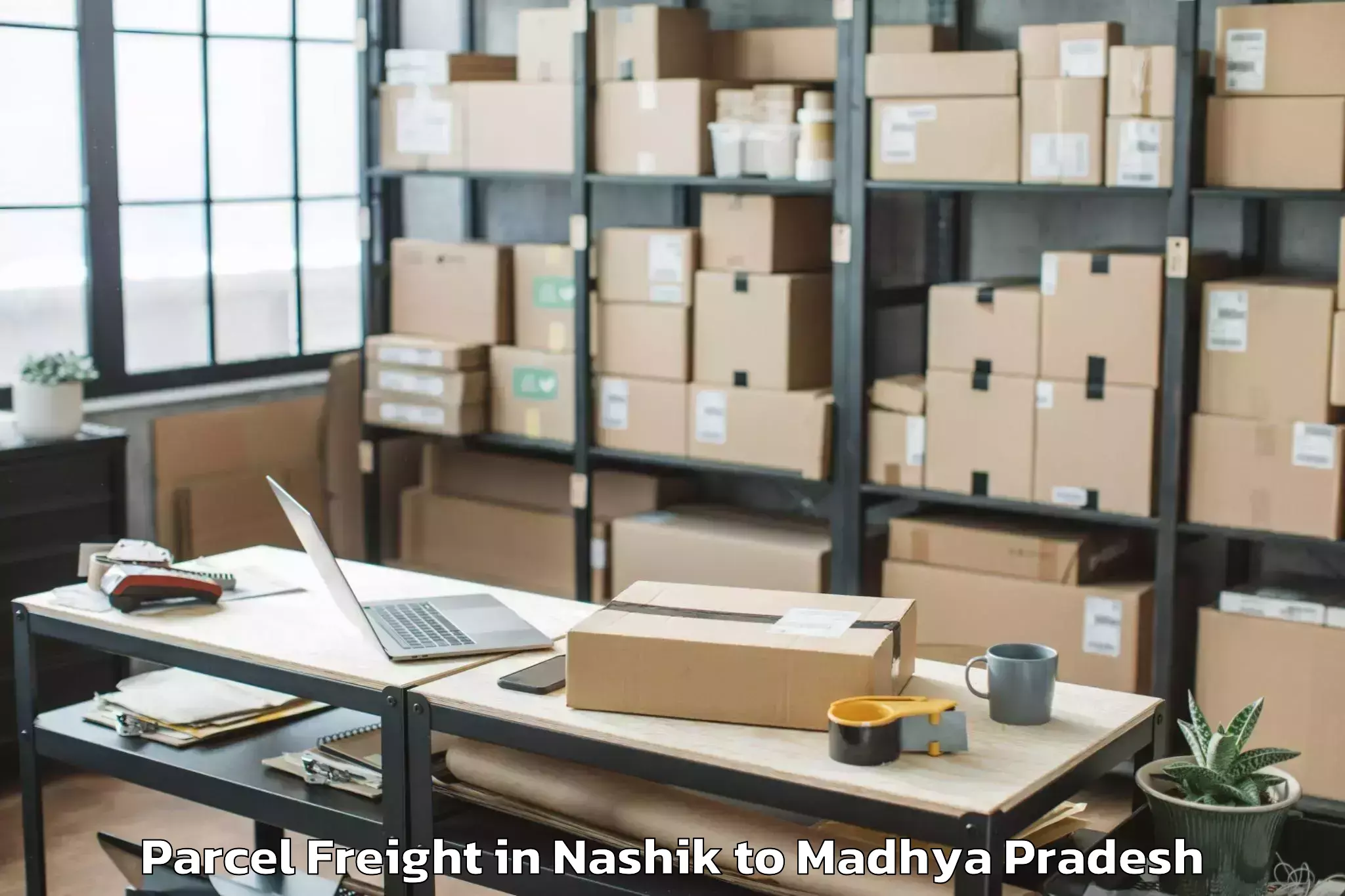 Trusted Nashik to Jawaharlal Nehru Krishi Vishwa Parcel Freight